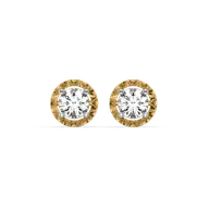 Solitaire Shine - Pure Gold Lab Diamond Stud Earrings thumbnail 2