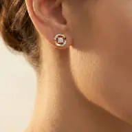 Solitaire Spiral - Lab Diamond Solitaire Earrings thumbnail 2