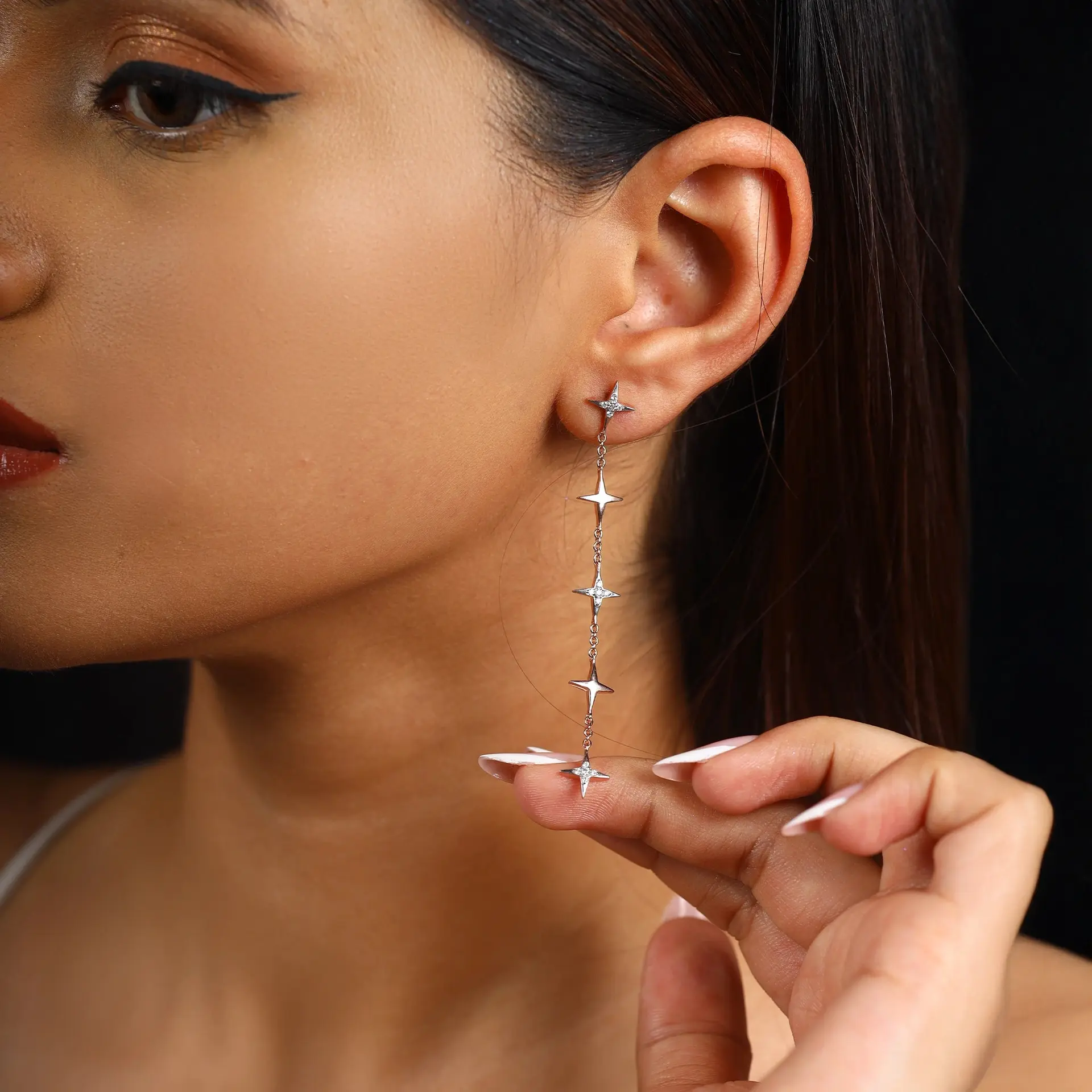 Starlight Shoulder Duster - Lab Diamond Earrings — image 1