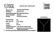 Starlight Sparkle - Lab Diamond Chain Necklace thumbnail 5