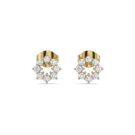 Stellar Circle - Pure Gold Lab Diamond Earrings thumbnail 2