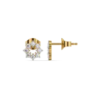 Stellar Circle - Pure Gold Lab Diamond Earrings thumbnail 3