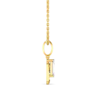 Striking Emerald - Pure Gold Lab Diamond Solitaire Pendant thumbnail 5