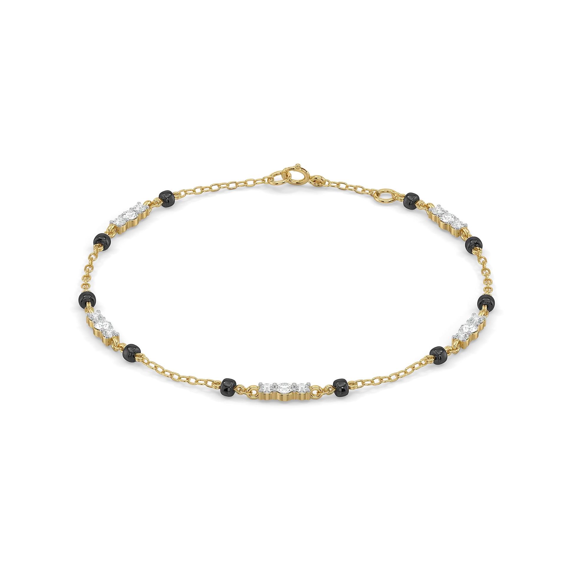 Subtle Promise - Lab Diamond Mangalsutra Bracelet — image 1