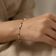 Subtle Promise - Lab Diamond Mangalsutra Bracelet thumbnail 2