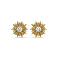 Sunflower - Pure Gold Lab Diamond Earrings thumbnail 2