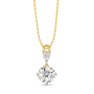 Sunlit Tear - Pure Gold Lab Diamond Pendant thumbnail 2