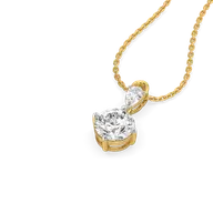 Sunlit Tear - Pure Gold Lab Diamond Pendant thumbnail 3
