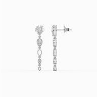 Sway in Pear - Pure Gold Lab Diamond Solitaire Drop Earrings thumbnail 4
