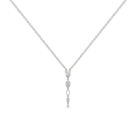 Sway in Pear - Pure Gold Lab Diamond Solitaire Necklace thumbnail 1