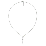 Sway in Pear - Pure Gold Lab Diamond Solitaire Necklace thumbnail 3