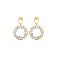 Symphony of Shapes Drop - Pure Gold Lab Diamond Earrings thumbnail 1