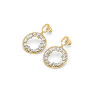Symphony of Shapes Drop - Pure Gold Lab Diamond Earrings thumbnail 3