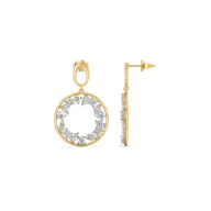Symphony of Shapes Drop - Pure Gold Lab Diamond Earrings thumbnail 4