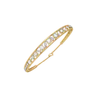 Symphony of Shapes  - Pure Gold Lab Diamond Bangle thumbnail 1