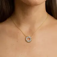 Symphony of Shapes  - Pure Gold Lab Diamond Necklace thumbnail 2