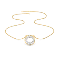 Symphony of Shapes  - Pure Gold Lab Diamond Necklace thumbnail 3