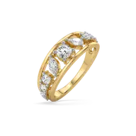 Symphony of Shapes  - Pure Gold Lab Diamond Ring thumbnail 1