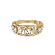 Symphony of Shapes  - Pure Gold Lab Diamond Ring thumbnail 3