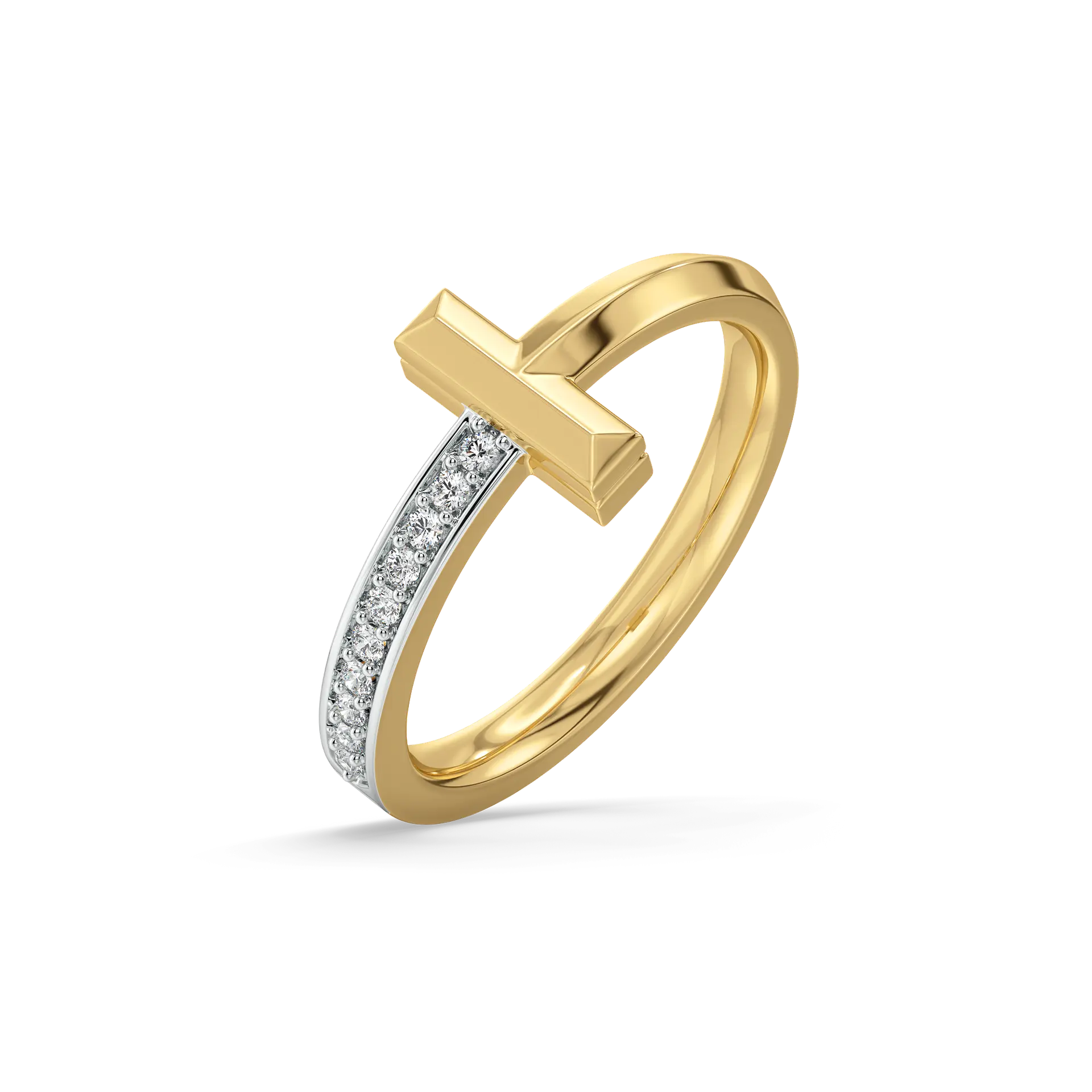 T-Axis Band - Lab Diamond Ring — image 1