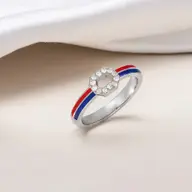 The Chrome Fusion - Lab Diamond Fashion Silver Ring thumbnail 1