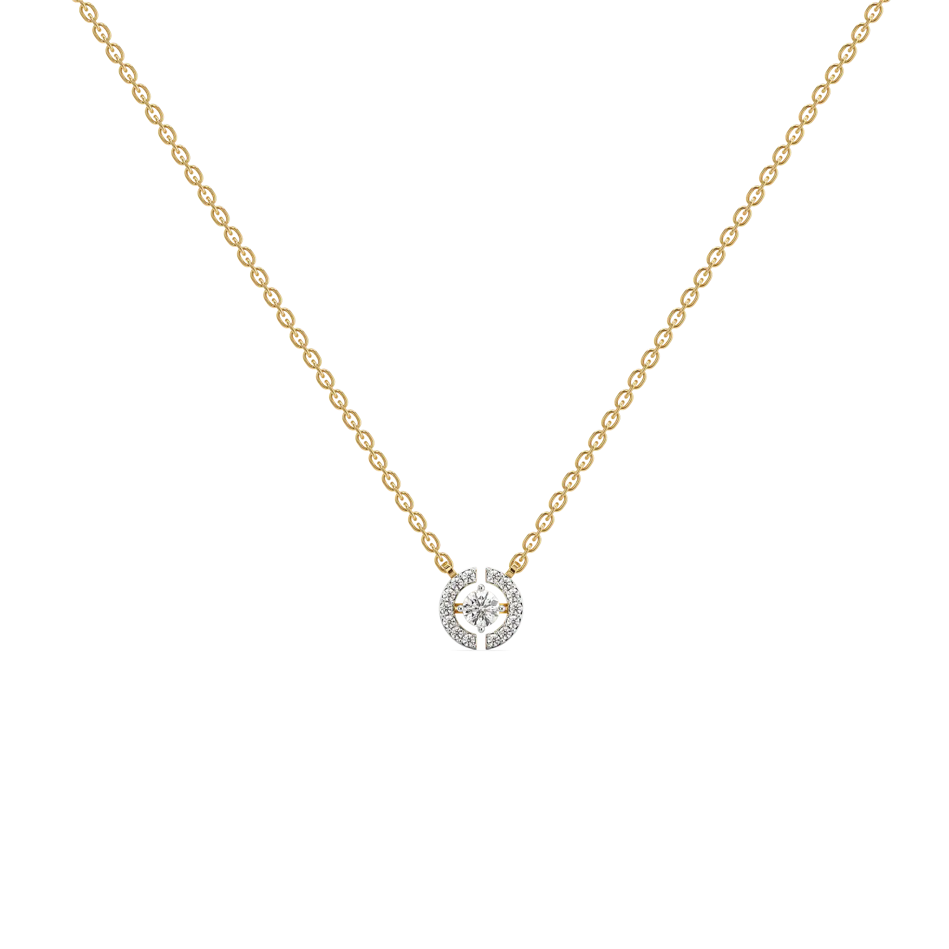 The Diamond Circle - Lab Diamond Solitaire Necklace — image 1