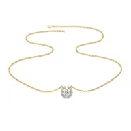 The Diamond Circle - Lab Diamond Solitaire Necklace thumbnail 4