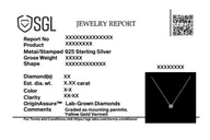 The Diamond Circle - Lab Diamond Solitaire Necklace thumbnail 6