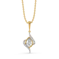 Threaded in Pear - Pure Gold Lab Diamond Solitaire Pendant thumbnail 4