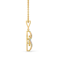 Threaded in Pear - Pure Gold Lab Diamond Solitaire Pendant thumbnail 5