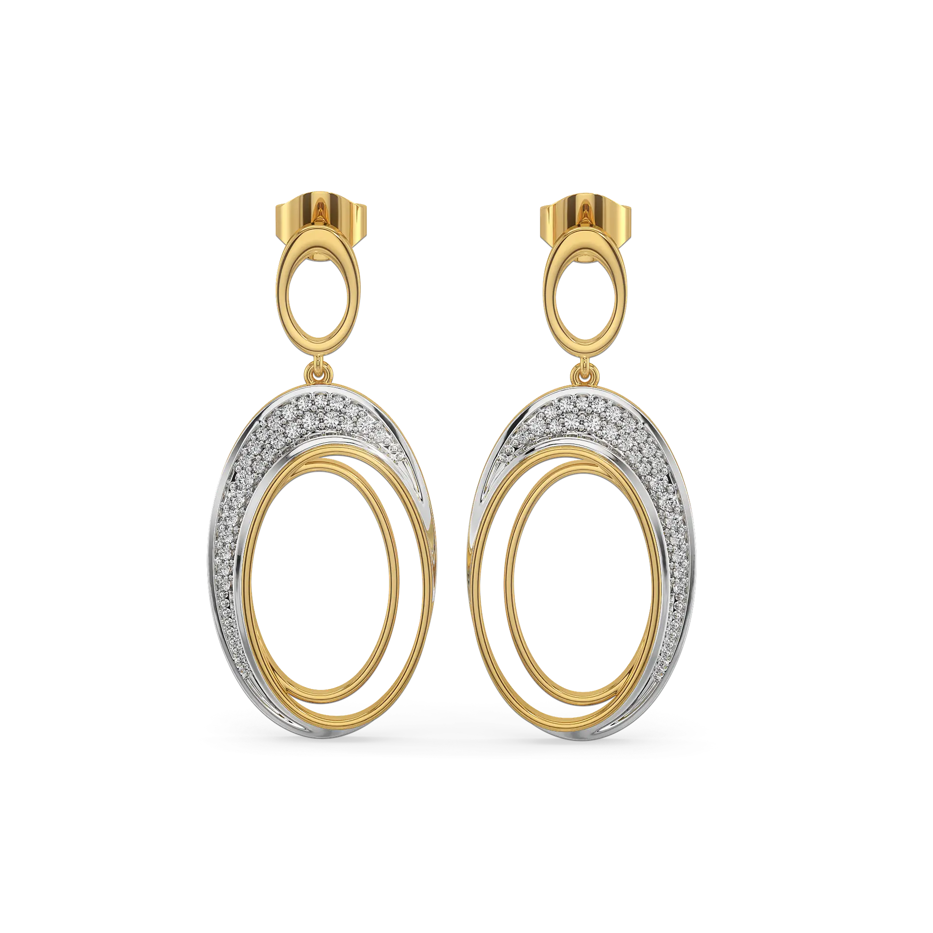 Tidal Grace - Lab Diamond Drop Earrings — image 1
