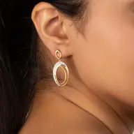 Tidal Grace - Lab Diamond Drop Earrings thumbnail 2