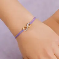 Tie of Infinity – Lab Diamond BFF Bracelet thumbnail 1