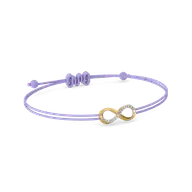 Tie of Infinity – Lab Diamond BFF Bracelet thumbnail 2