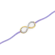 Tie of Infinity – Lab Diamond BFF Bracelet thumbnail 3