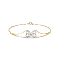 Tied in Love - Pure Gold Lab Diamond Solitaire Bracelet thumbnail 1