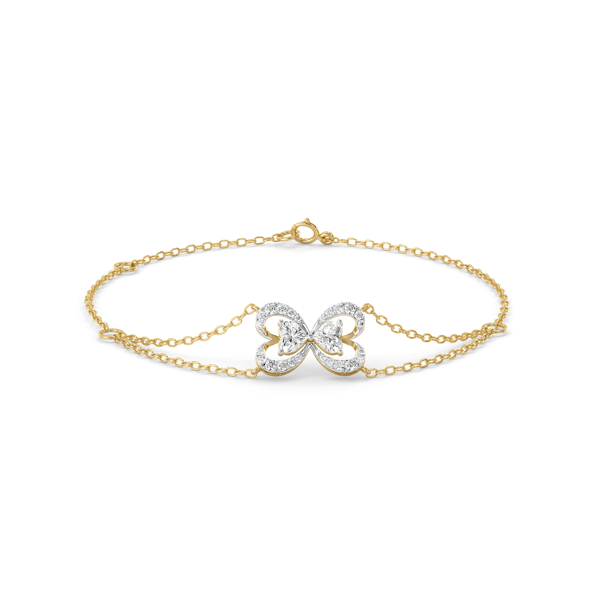 Tied in Love - Pure Gold Lab Diamond Solitaire Bracelet