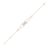 Tied in Love - Pure Gold Lab Diamond Solitaire Bracelet thumbnail 4