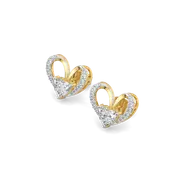 Tied in Love - Pure Gold Lab Diamond Solitaire Stud Earrings thumbnail 2