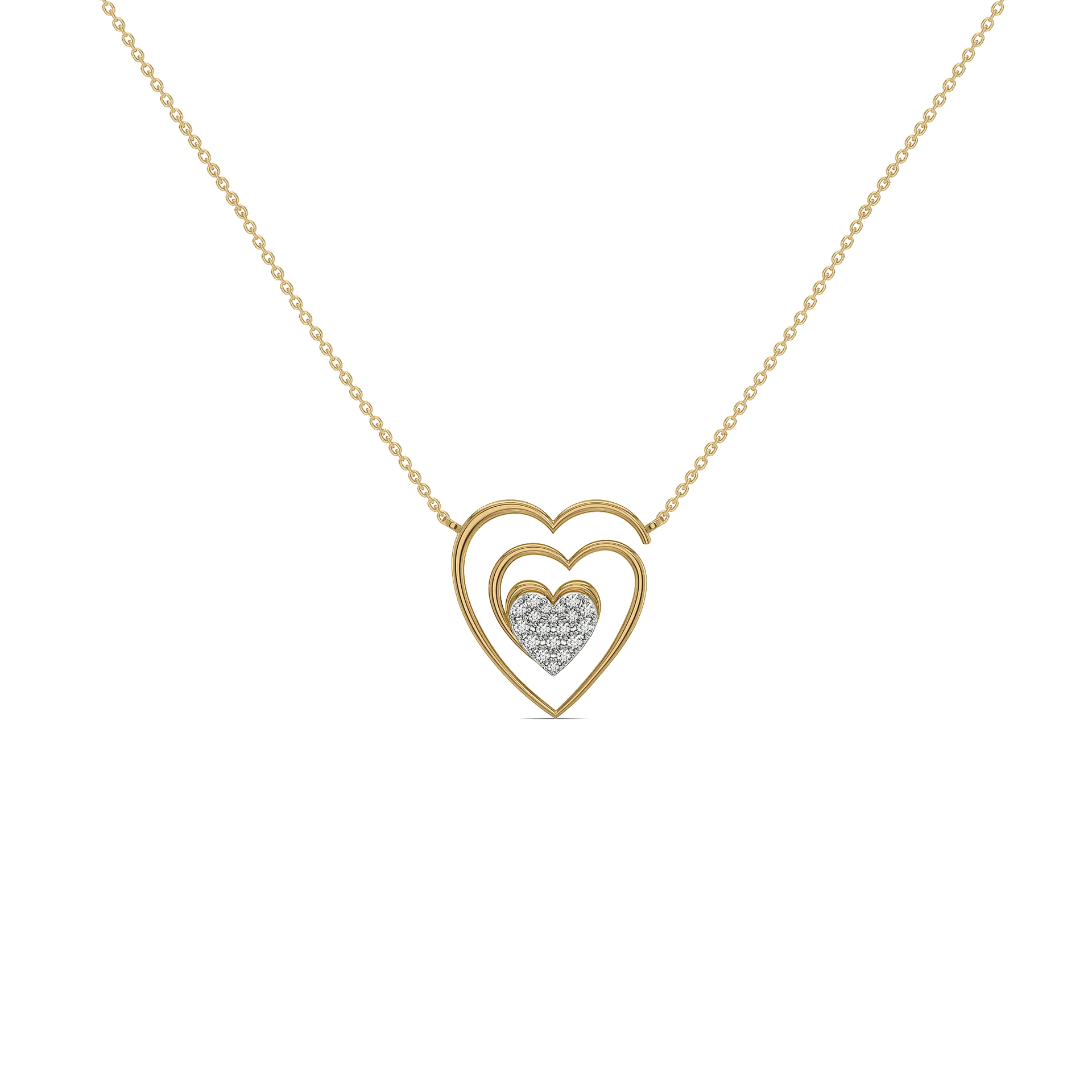 Timeless Loop - Lab Diamond Heart Necklace — image 1