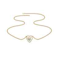 Timeless Loop - Lab Diamond Heart Necklace thumbnail 4