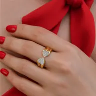 Timeless Loop - Lab Diamond Heart Ring thumbnail 4