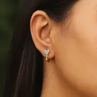 Timeless Loop - Lab Diamond Hoop Earrings thumbnail 5
