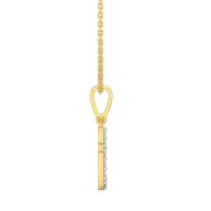 Tiny Treasure T - Lab Diamond Alphabet Pendant thumbnail 3