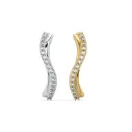 Tonal Rhythm - Lab Diamond Huggies thumbnail 3
