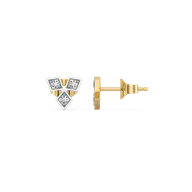 Tri-Shine - Pure Gold Lab Diamond Stud Earrings thumbnail 6