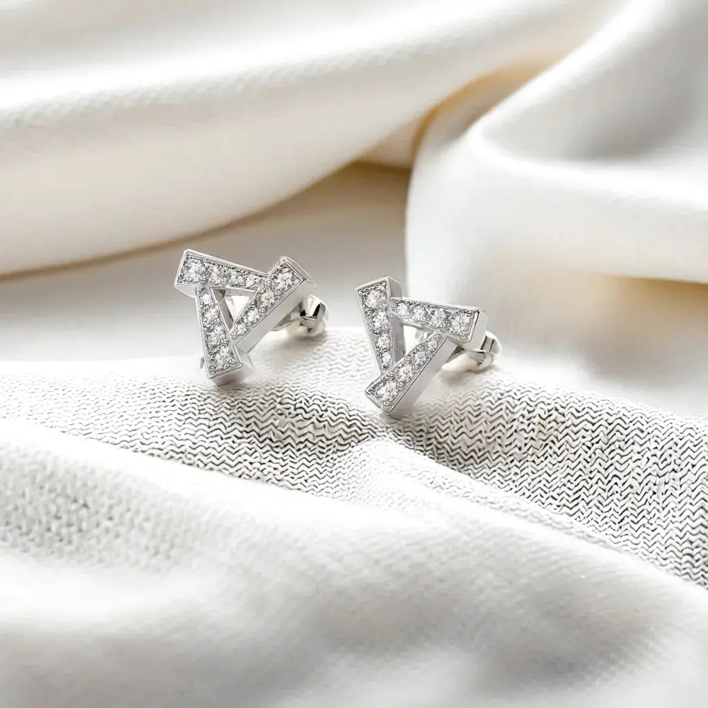 Triad - Lab Diamond Stud Earrings — image 1