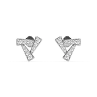 Triad - Lab Diamond Stud Earrings thumbnail 2
