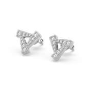 Triad - Lab Diamond Stud Earrings thumbnail 3
