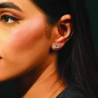 Triad - Lab Diamond Stud Earrings thumbnail 4